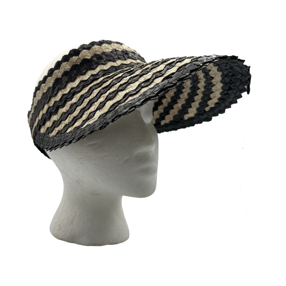 Beachgold Straw Sun Visor Striped Design‎